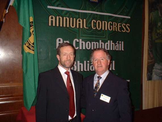 Sean Kelly with Gabriel Keating of Clare
