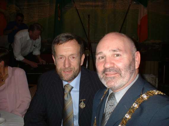 Sean Kelly and Alex Maskey, Mayor of Belfast