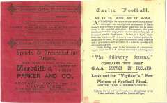 1913 All Ireland Final Programme (Part 6)