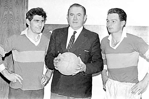 Joe Keohane, centre, with Mick O'Dwyer and Mick O'Connell