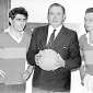 Joe Keohane, centre, with Mick O'Dwyer and Mick O'Connell