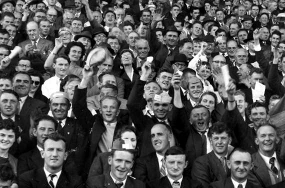 A section of the crowd at the All Ireland Football Final of 1959
