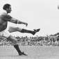 Perfect kicking action study of Mick O Connell in Killarney