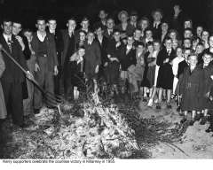 Bonfire for the 1955 Homecoming