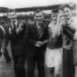 Johnny Culloty with fans after the 1955 All Ireland Final