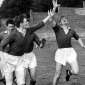 Kevin Coffey and Paudie Sheehy contest the dropping ball at Kerry training