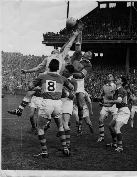 Action from the 1955 All Ireland Final - Kerry Vs Dublin
