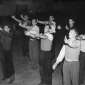 A unique shot of Kerry training in the Killarney Town Hall before the 1953 All Ireland Final