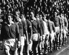 Donie O Sullivan leads Kerry out in the 1970 All Ireland Final