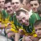 Kerry players celebrate the 2004 victory over Mayo in the Hogan Stand