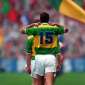 Maurice Fitzgerald straightens his collar in the 1997 All Ireland Final Parade