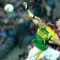 Kieran Donaghy grapples with Finnian Hanley of Galway during the 2008 AI Quarterfinal