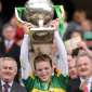 Darran O'Sullivan lifts the National League cup in Croke Park in April 2009