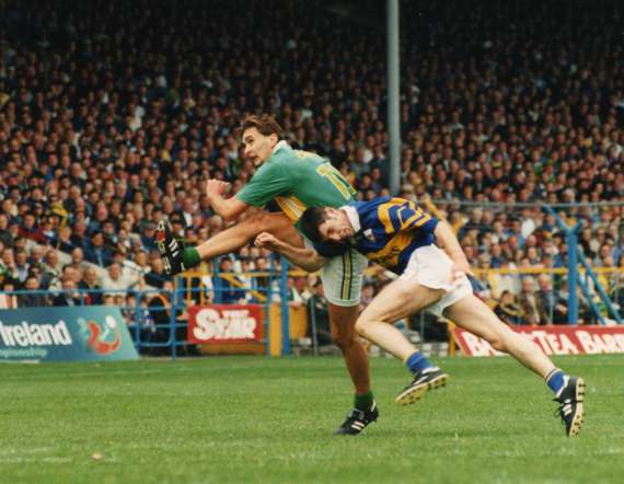 Maurice Fitzgerald scores a point against Tipperary in 1998