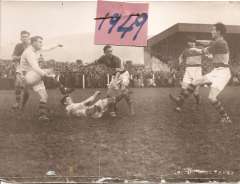 1949 County Final - Denny Lyne clears for Killarney against John Mitchels