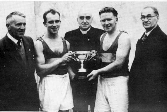 TB Kennedy, Paddy Downey, Rev. Canon Carroll, Jimmy O'Brien and Jack Killackey