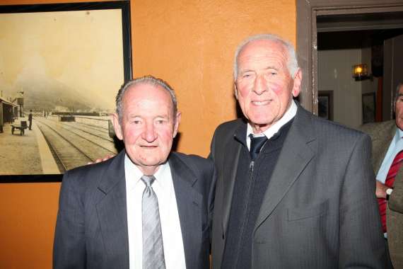 Frankie Walsh (1959 Waterford All Ireland Hurling Winning Captain) and Jas Murphy (1953 All Ireland Football Winning Captain)