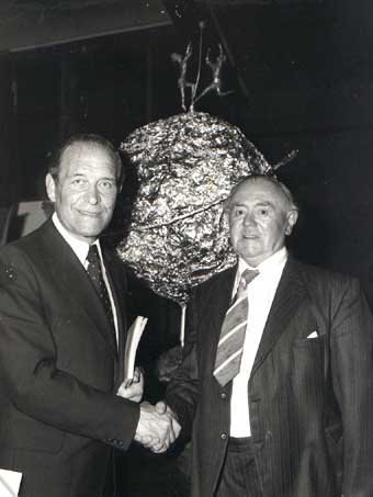 Killarney Legion founding member, Vince Doyle with GAA president Con Murphy in 1979