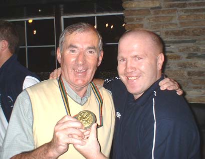 Weeshie Fogarty gets to try on an Olympic Gold Medal